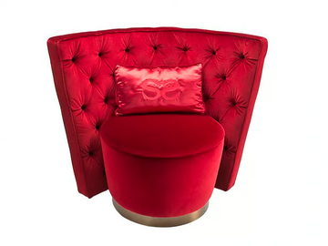 VOILE - Tufted swivel fabric armchair by Siwa Soft Style - view 2